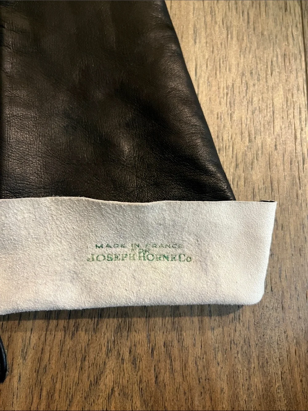 GANT Jonquet vintage Long Black Leather Gloves size 6 1/2